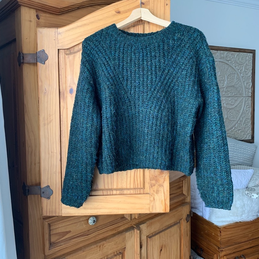 Gentle Fawn Cozy Green Knit Sweater